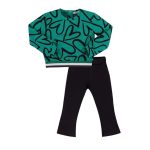 Conjunto Verde Corações EMC