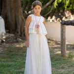 Conjunto blusa e calças com flor ABUELA TATA