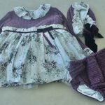 Conjunto Clássico c/ Touca e Tapa Fraldas ABUELA TATA