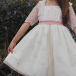 Vestido cerimónia rosa Abuela Tata