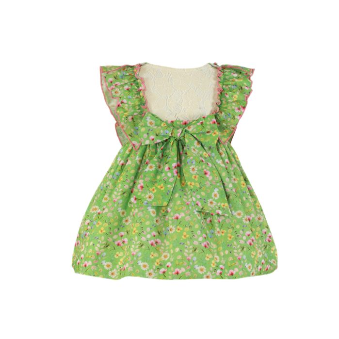 Vestido verde florido Miranda - Image 3