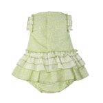 Vestido verde florido com tapa fralda Miranda - Image 3
