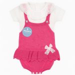 Conjunto Fofo rosa com body gola JULIANA