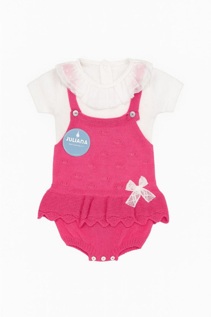 Conjunto Fofo rosa com body gola JULIANA - Image 1
