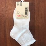 Meias de algodão com pointelle fino CÓNDOR